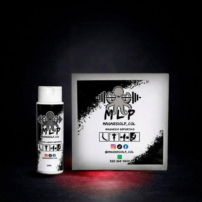 COMBO PROMOCION!! MAGNESIO LIQUIDO 250ML + CAJA DE MAGNESIO DEPORTIVO | 8 UNIDADES