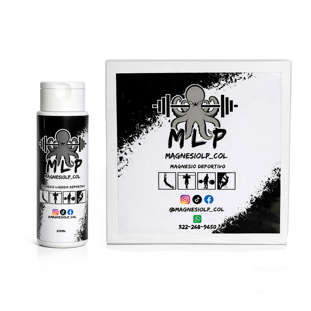 COMBO PROMOCION!! MAGNESIO LIQUIDO 250ML + CAJA DE MAGNESIO DEPORTIVO | 8 UNIDADES